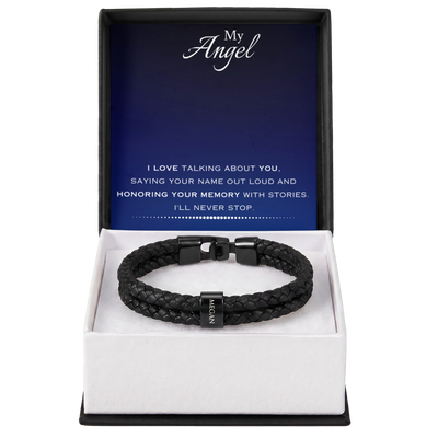 EVELYN HARPER™ MY ANGEL MEN'S NAME BRACELET