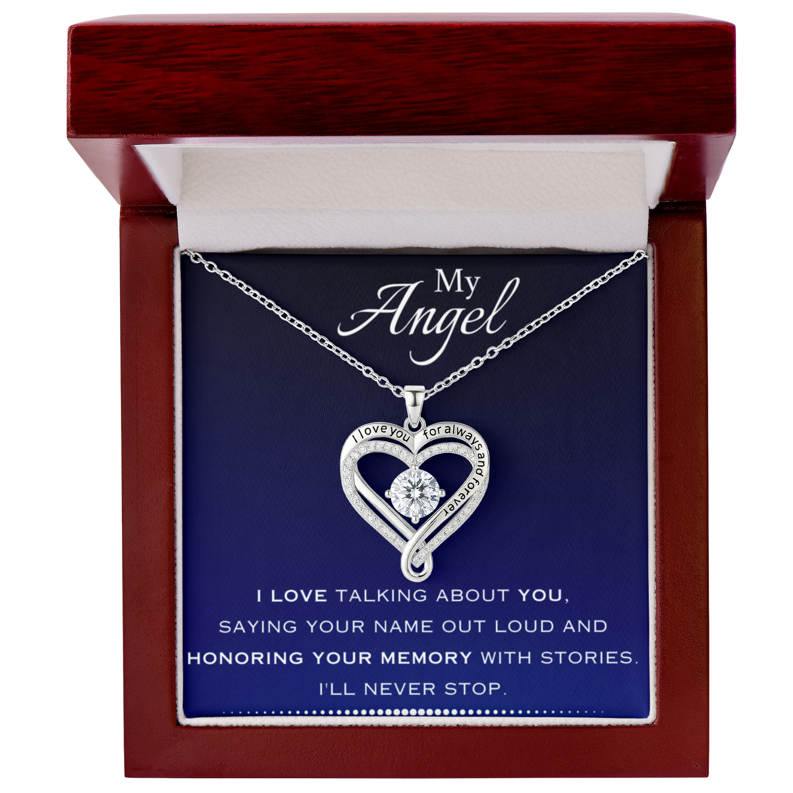 EVELYN HARPER™ MY ANGEL LOVE YOU ALWAYS NECKLACE