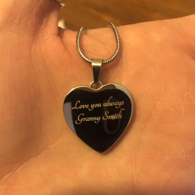 EVELYN HARPER™ MY ANGEL MEMORIAL HEART NECKLACE