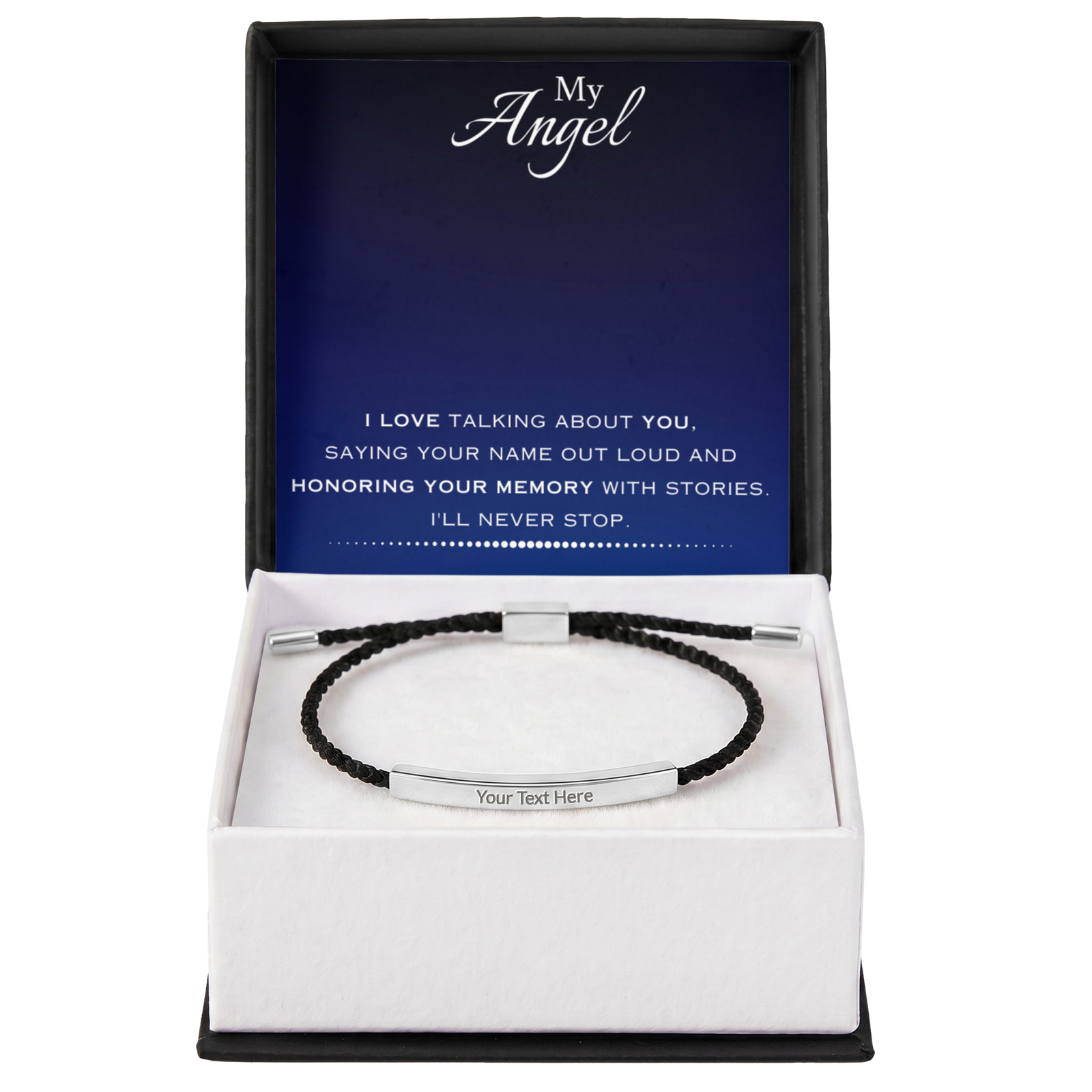 EVELYN HARPER™ MY ANGEL MEMORIAL NYLON BRACELET