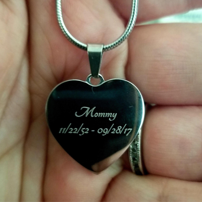 EVELYN HARPER™ MY ANGEL MEMORIAL HEART NECKLACE