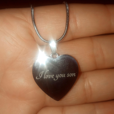 EVELYN HARPER™ MY ANGEL MEMORIAL HEART NECKLACE