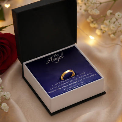 EVELYN HARPER™ MY ANGEL MEMORIAL ENGRAVED RING