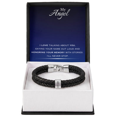 EVELYN HARPER™ MY ANGEL MEN'S NAME BRACELET