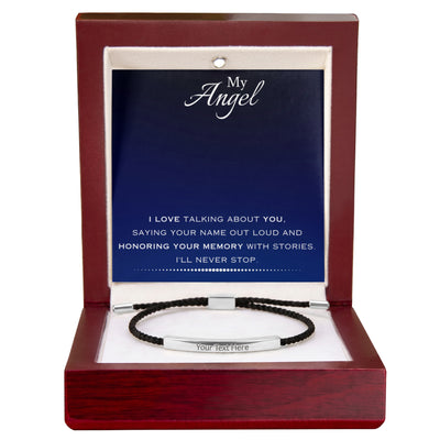 EVELYN HARPER™ MY ANGEL MEMORIAL NYLON BRACELET