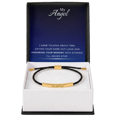 EVELYN HARPER™ MY ANGEL MEMORIAL NYLON BRACELET