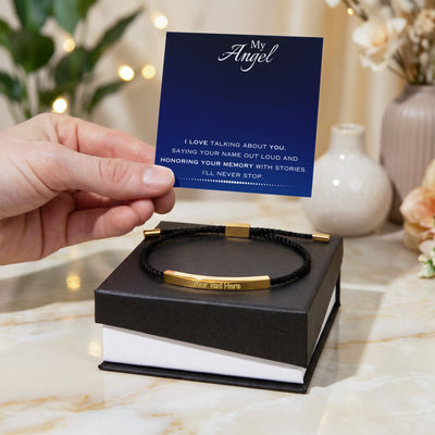 EVELYN HARPER™ MY ANGEL MEMORIAL NYLON BRACELET
