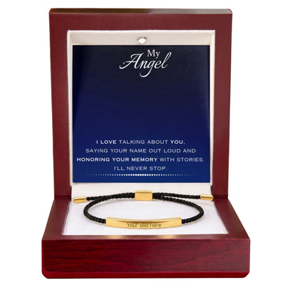 EVELYN HARPER™ MY ANGEL MEMORIAL NYLON BRACELET