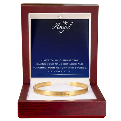 EVELYN HARPER™ MEMORIAL CUFF BRACELET