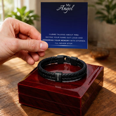 EVELYN HARPER™ MY ANGEL MEN'S NAME BRACELET
