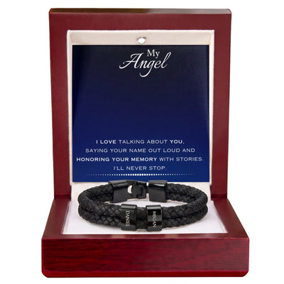 EVELYN HARPER™ MY ANGEL MEN'S NAME BRACELET