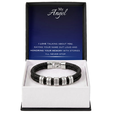 EVELYN HARPER™ MY ANGEL MEN'S NAME BRACELET