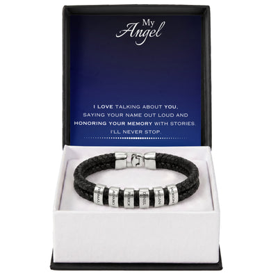 EVELYN HARPER™ MY ANGEL MEN'S NAME BRACELET