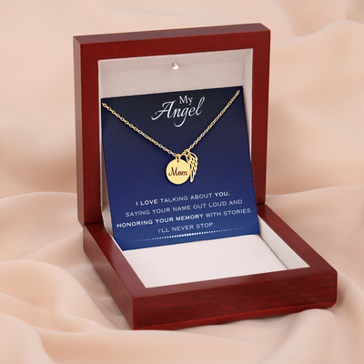EVELYN HARPER™ MY ANGEL MEMORIAL MOM NECKLACE