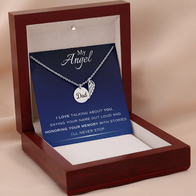 EVELYN HARPER™ MY ANGEL MEMORIAL DAD NECKLACE