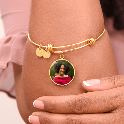 EVELYN HARPER™ MEMORIAL PHOTO CIRCLE BANGLE