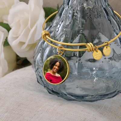 EVELYN HARPER™ MEMORIAL PHOTO CIRCLE BANGLE