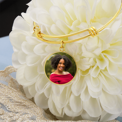 EVELYN HARPER™ MEMORIAL PHOTO CIRCLE BANGLE