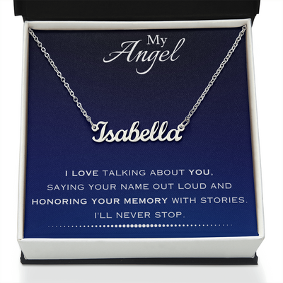 EVELYN HARPER™ MY ANGEL NAME NECKLACE