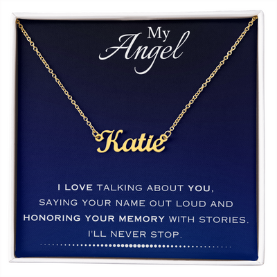 EVELYN HARPER™ MY ANGEL NAME NECKLACE
