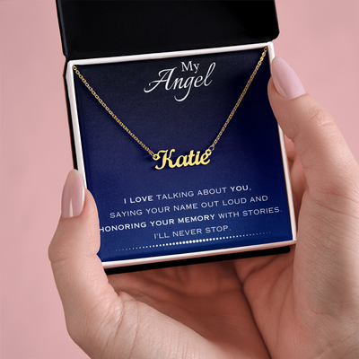 EVELYN HARPER™ MY ANGEL NAME NECKLACE