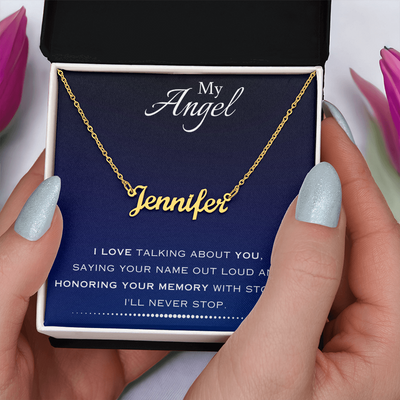 EVELYN HARPER™ MY ANGEL NAME NECKLACE