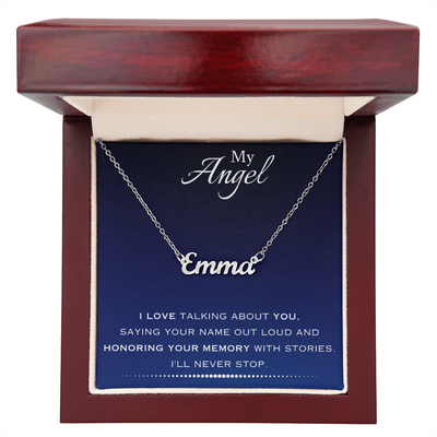 EVELYN HARPER™ MY ANGEL NAME NECKLACE