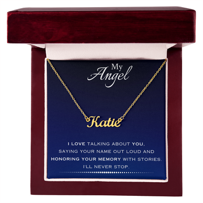 EVELYN HARPER™ MY ANGEL NAME NECKLACE