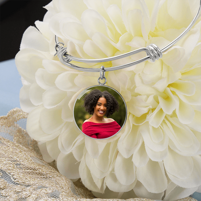 EVELYN HARPER™ MEMORIAL PHOTO CIRCLE BANGLE