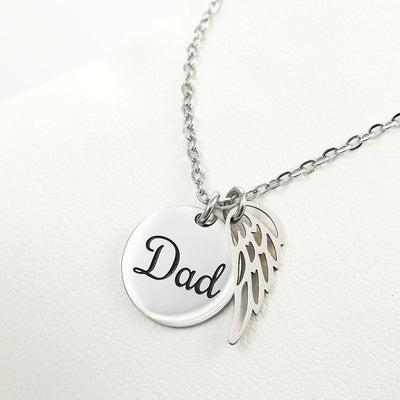 EVELYN HARPER™ MY ANGEL MEMORIAL DAD NECKLACE