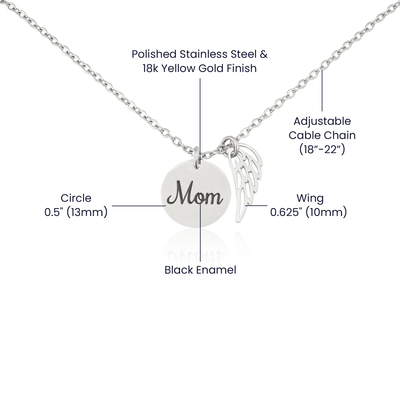 EVELYN HARPER™ MY ANGEL MEMORIAL MOM NECKLACE